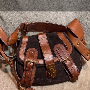 Authenticated Chloe suede messenger bag